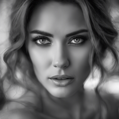 A black and white photograph capturing the emotion in the eyes of the model, beautiful, classic, highly detailed, full texture, in 8k resolution. A black and white photograph capturing the emotion in the eyes of the model, beautiful, classic, highly detailed, full texture, in 8k resolution.
